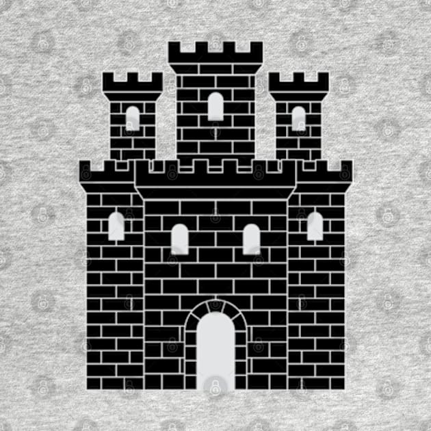 Black heraldic castle by PabloDeChenez